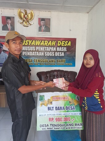 BLT-Dana Desa Perdana Tahun 2023 Desa Tenggulang Baru Sesuai Permenkeu RI Nomor 201 Tahun 2022-2