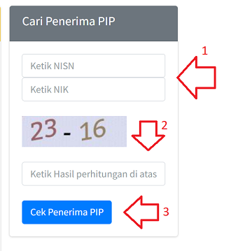 cara cek penerima pip 2