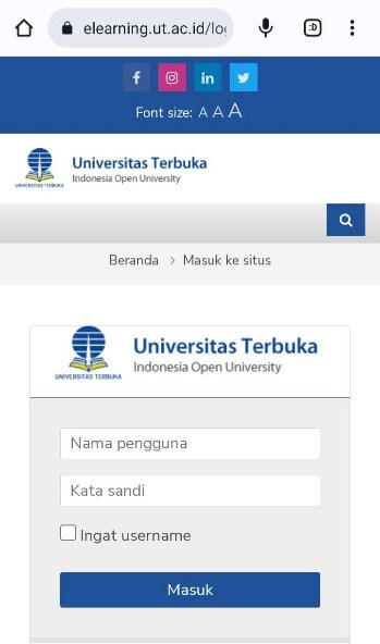 cara aktivasi Tuton universitas terbuka-3