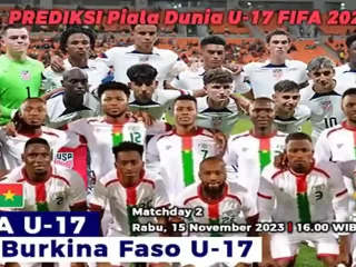 Prediksi Amerika Serikat U-17 vs Burkina Faso U-17 di Piala Dunia U-17 2023