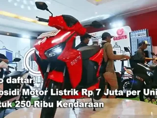 Subsidi Motor Listrik Rp 7 Juta per Unit untuk 250 Ribu Kendaraan, Ayo Daftar!