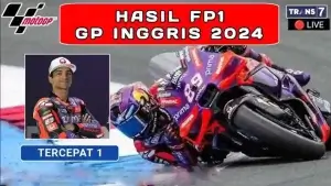 Hasil Race MotoGP Inggris 2024 yang digelar di Sirkuit Silverstone, Inggris, pada Minggu (4/8/2024) pukul 19.00 WIB. Podium MotoGP Inggris 2024 diisi oleh Enea Bastianini, Jorge Martin (Pramac Ducati), dan Francesco Bagania (Ducati Lenovo).
