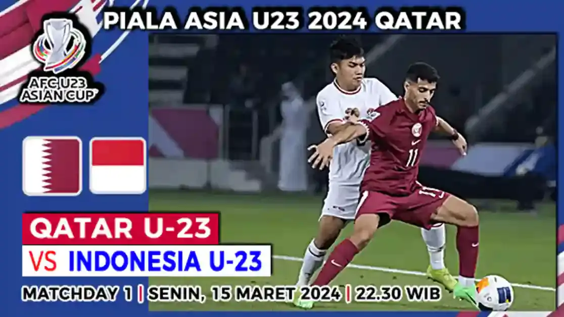 Hasil Qatar vs Indonesia di Grup A Kualifikasi Piala Asia AFC U23 2024 berlangsung di Stadion Jassim bin Hamad, Al Rayyan pada Senin, 15 April 2024, ditutup dengan skor akhir 0-2.