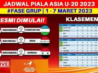 Jadwal Lengkap Piala Asia U-20 2023