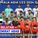 Prediksi pertandingan antara Timnas Korea Selatan vs Uni Emirat Arab U-23 di laga pembuka Grup B Piala Asia U-23 2024 pada Selasa, 16 April 2024 pukul 20.00 WIB tayang di RCTI dan streaming Vision+.