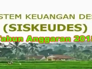 Anggaran Pendapatan dan Belanja Desa Tahun Anggaran 2018