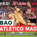 Laga antara Athletic Bilbao vs Atletico Madrid pada pekan 17 LaLiga Spanyol 2023/2024 akan digelar di Stadion San Mames, Bilbao, pada Sabtu, 16 Desember 2023 pukul 22,15 WIB akan tayang melalui live streaming beIN Sports 3 dan Vidio.