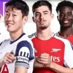 Pertandingan antara Tottenham vs Arsenal di pekan ke-4 Premier League 2024/2025 akan berlangsung di Tottenham Hotspur Stadium pada Minggu, 15 September 2024, pukul 20.00 WIB, siaran langsung Champions TV 5 dan live streaming Vidio.