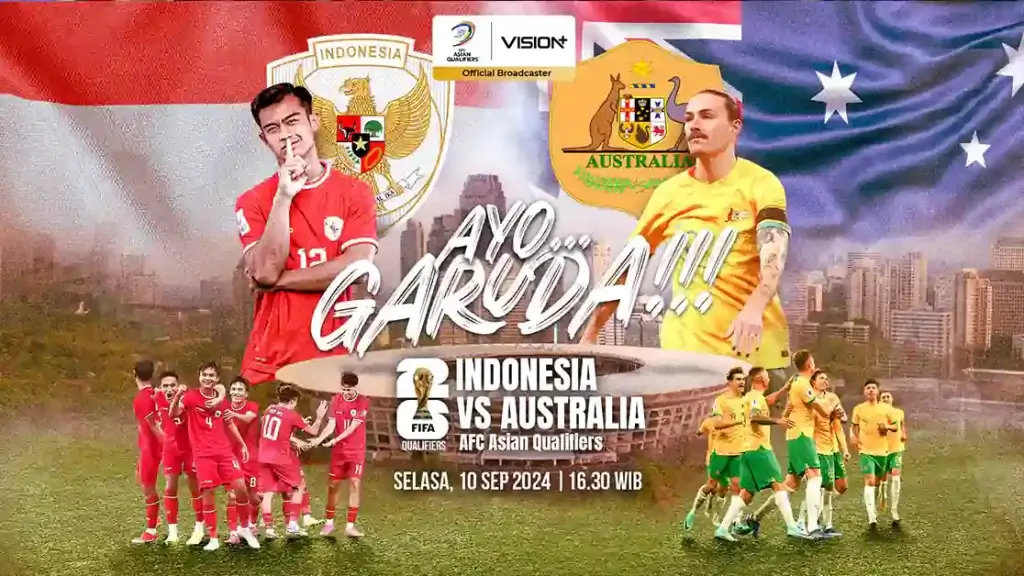 Timnas Indonesia vs Australia di Putaran ketiga Kualifikasi Piala Dunia 2026