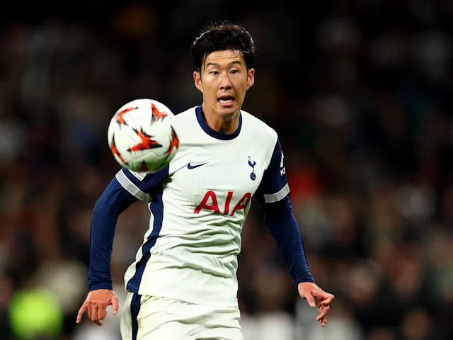 Penyerang Tottenham Hotspur Son Heung-min pada bulan September 2024. (c) Imago