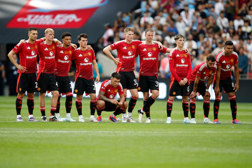 Squad Manchester United 2024/2025 (c) AP Photo/David Cliff