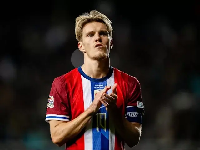 Martin Odegaard dari Norwegia difoto pada tanggal 6 September 2024. (c) Imago