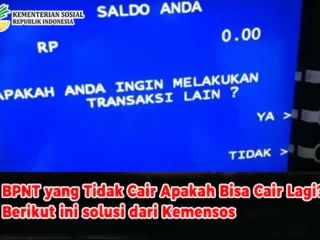 BPNT yang Tidak Cair Apakah Bisa Cair Lagi? Berikut ini solusi dari Kemensos