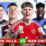 Prediksi Aston Villa vs Manchester United di Pekan ke-7 Premier League 2024/2025