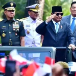 Presiden Prabowo Subianto Hadiri Upacara Penerimaan dan Penyerahan Memorandum Menteri Pertahanan RI