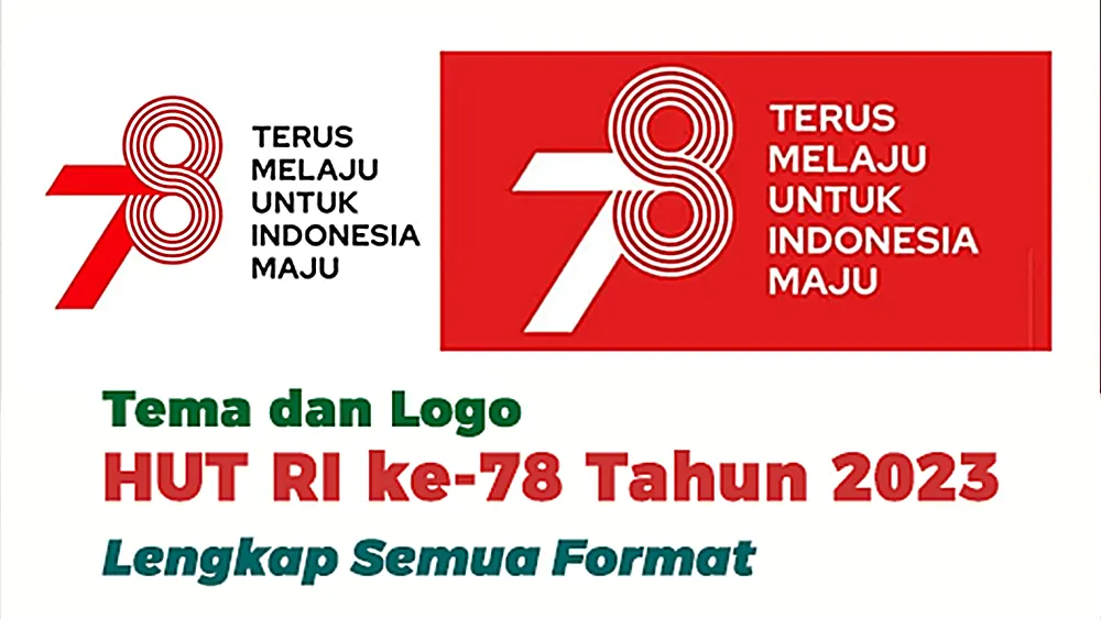 Tema dan Logo HUT RI ke-78 Tahun 2023 Lengkap Semua Format