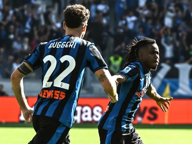 Ademola Lookman merayakan golnya untuk Atalanta BC pada 13 September 2024. (c) Imago