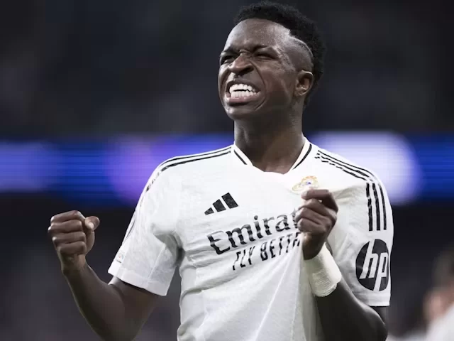 Vinicius Junior dari Real Madrid pada 22 Oktober 2024. (c) Imago