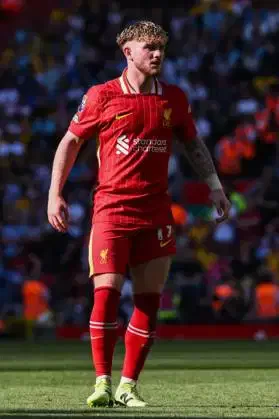 Harvey Elliott dari Liverpool selama pertandingan persahabatan pra-musim antara Liverpool FC dan Manchester United FC di Stadion Williams-Brice pada Sabtu, 3 Agustus 2024. (c) Imago/Propaganda