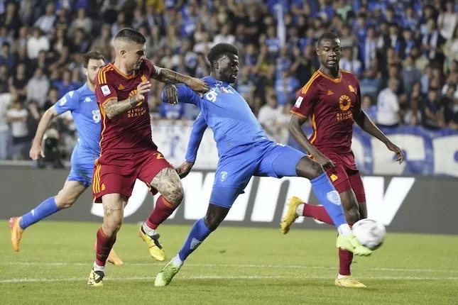 Pertandingan Empoli vs AS Roma di pekan ke-38 Serie A 2023/2024 (c) Marco Bucco/LaPresse via AP