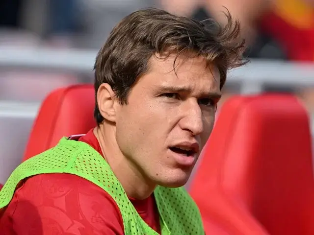 Federico Chiesa dari Liverpool difoto pada 21 September 2024. (c) Imago