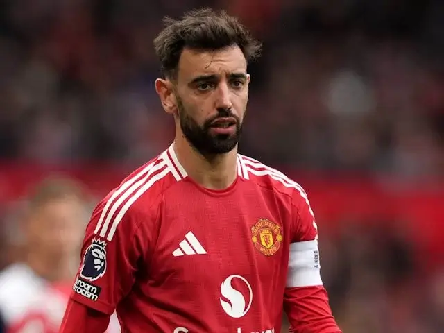 Reaksi Bruno Fernandes dari Manchester United pada 29 September 2024. Foto: Imago