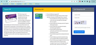 cara cek penerima pip 1