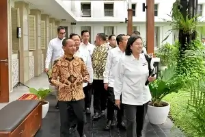 Menteri Keuangan Sri Mulyani Hadiri Rapat Koordinasi Bahas Subsidi Energi