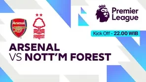 Link Live Streaming Arsenal vs Forest di Vidio