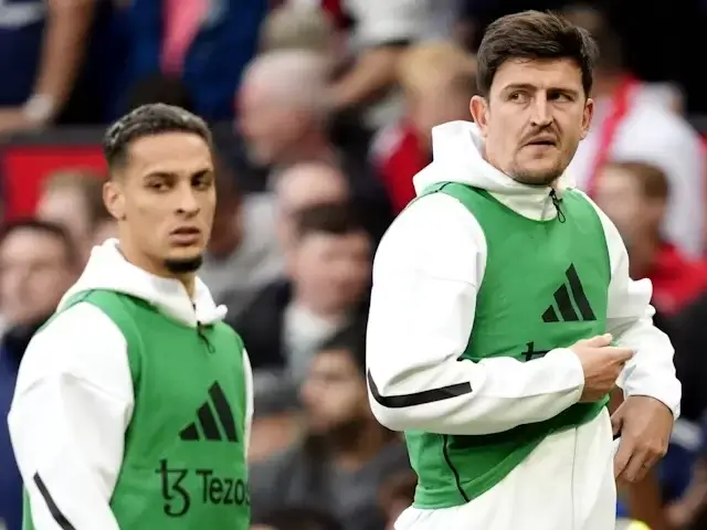 Antony dan Harry Maguire dari Manchester United difoto pada tanggal 1 September 2024. Foto: IMAGO