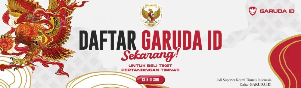 Daftar Garuda Id untuk beli tiket pertandingan Timnas Indonesia