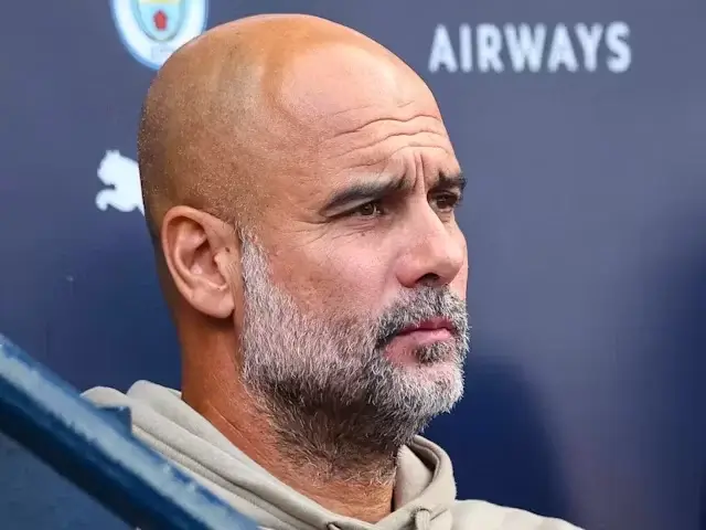 Manajer Manchester City Pep Guardiola pada 24 Agustus 2024. (c) IMAGO