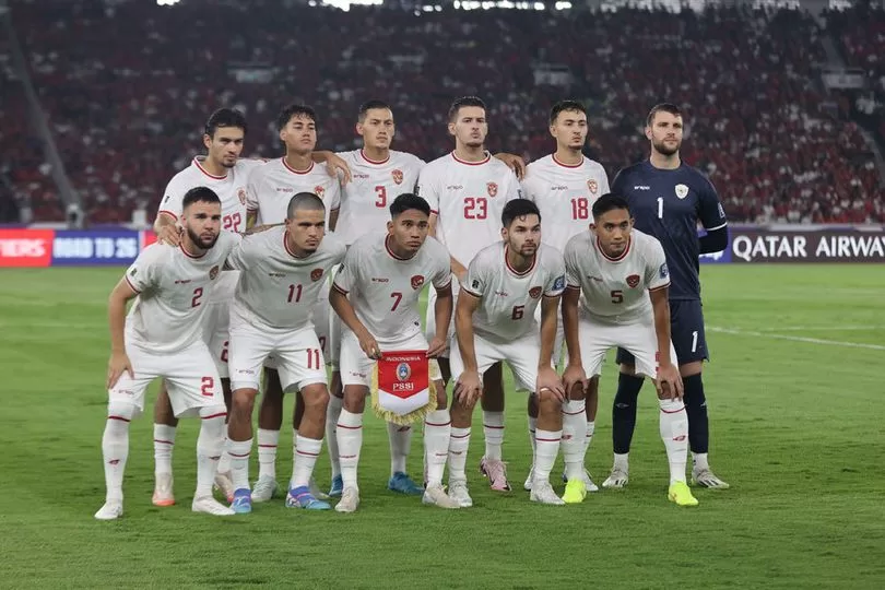 Starting XI Timnas Indonesia lawan Australia di Stadion Utama Gelora Bung Karno, Selasa (10/9/2024). (c) Bola.net/Abdul Aziz