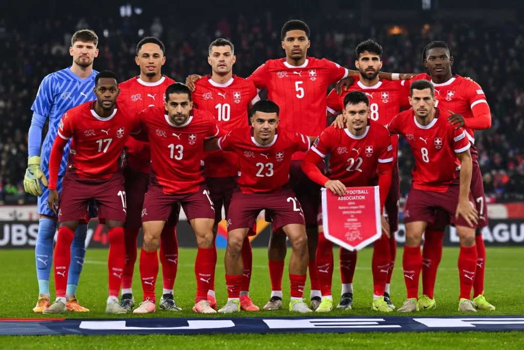 Skuad Swiss di UEFA Nations League 2024/2025 (c) Credit: IMAGO / Inpho Photography