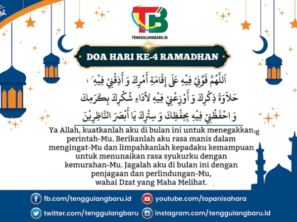 Doa Hari ke-4 Puasa Ramadhan