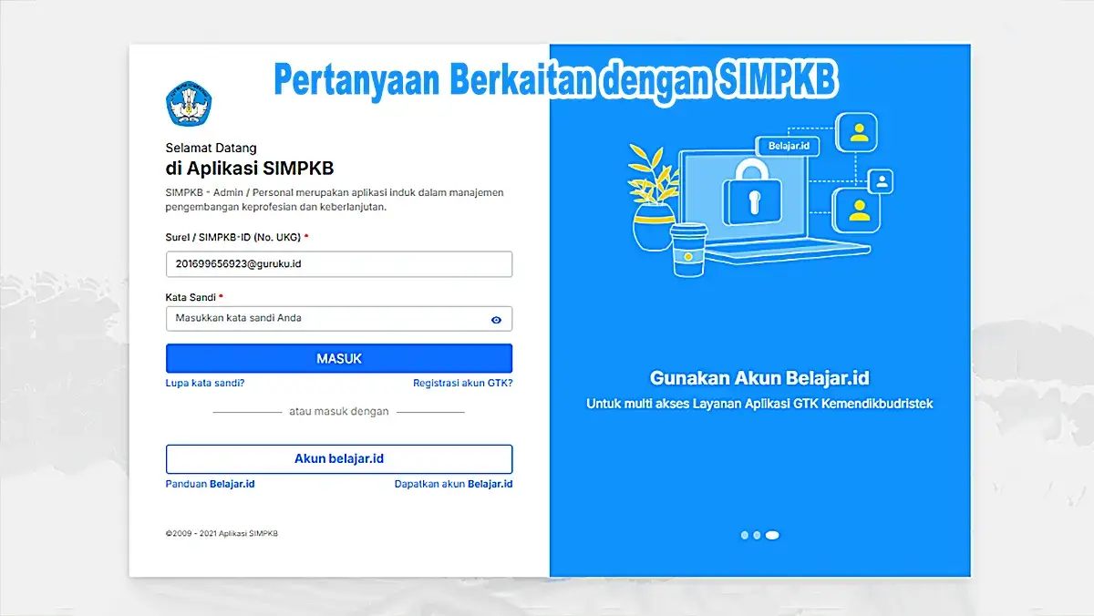 Pertanyaan Berkaitan dengan SIMPKB