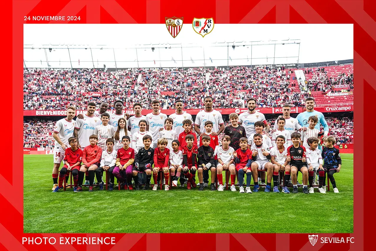 Squad Sevilla di La Liga Spanyol 2024/2025 (c) Foto: @FundacionSFC