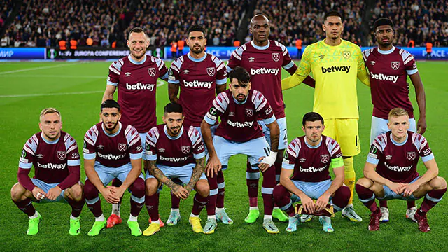 Squad West Ham 2024-2025 (c) worldfootball.net