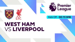 Link Live Streaming West Ham vs Liverpool di Vidio