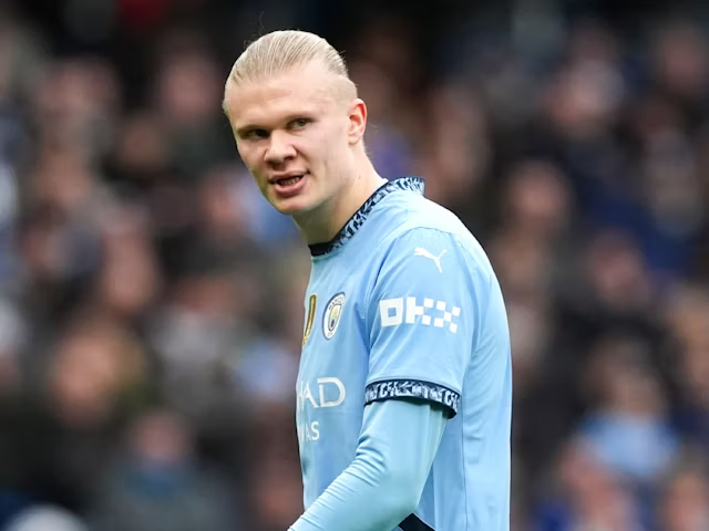 Erling Haaland dari Manchester City berfoto pada 26 Desember 2024 (c) Imago