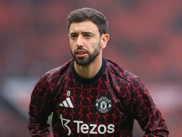 Bruno Fernandes dari Manchester United difoto pada 10 November 2024 (c) IMAGO