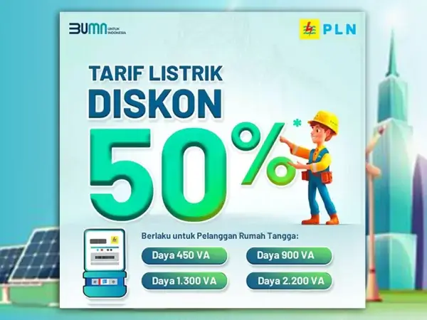 Cara Mendapatkan Diskon Tarif Listrik PLN 50% Mulai Januari 2025