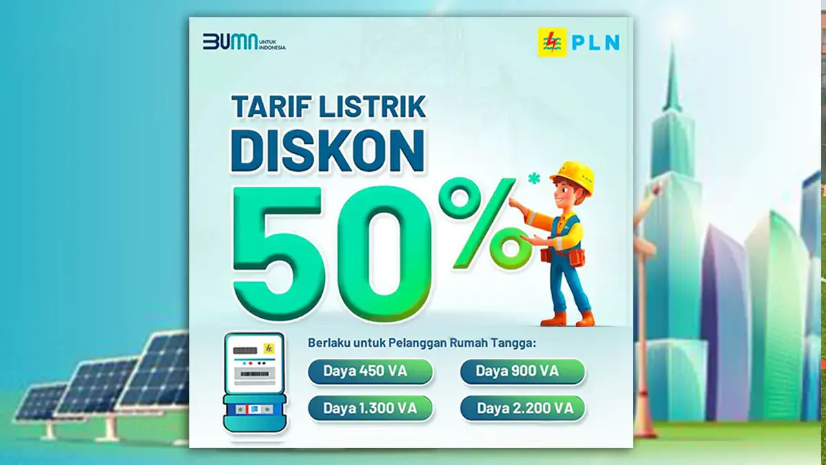 Cara Mendapatkan Diskon Tarif Listrik PLN 50% Mulai Januari 2025