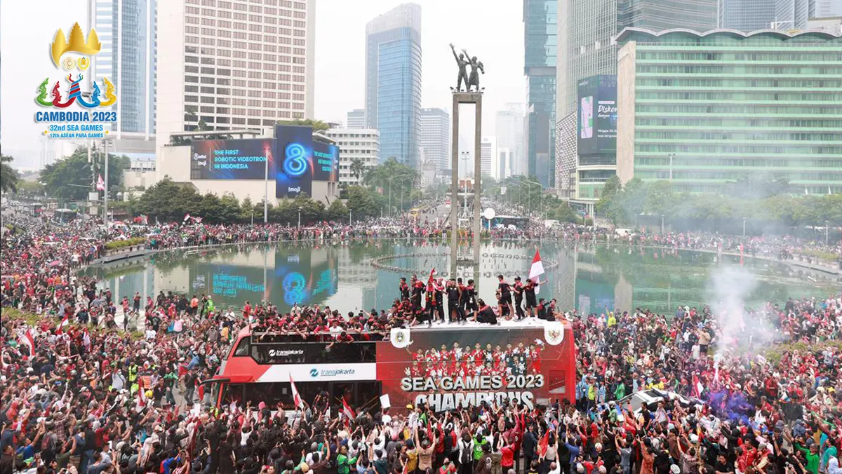 Kirab Juara SEA Games 2023 Berlangsung Meriah, Bentuk Terima Kasih kepada Pejuang Olahraga