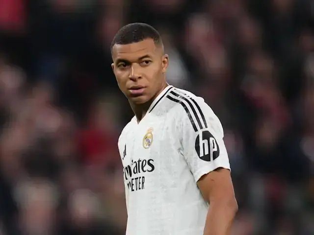 Kylian Mbappe dari Real Madrid beraksi pada 4 Desember 2024 (c) Imago