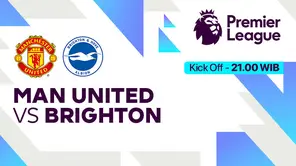 Link Live Streaming Manchester United vs Brighton di Vidio