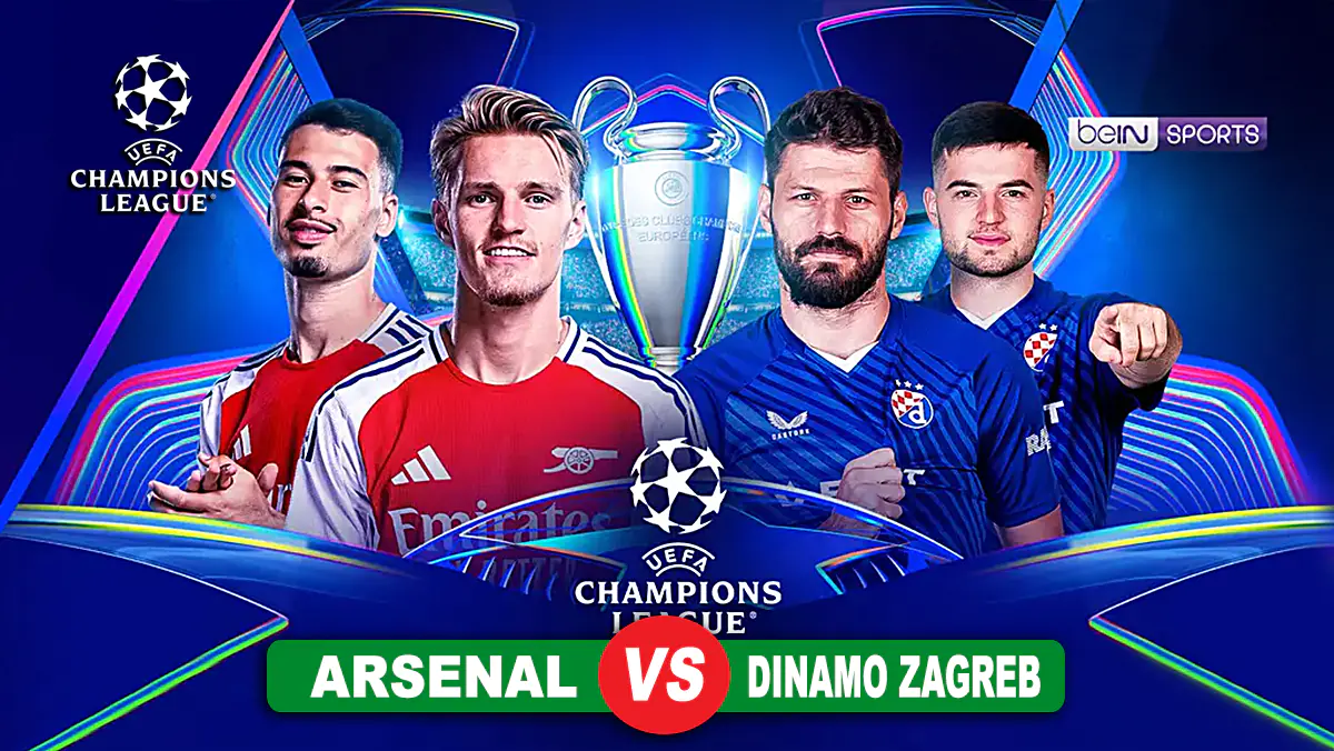 Prediksi Arsenal vs Dinamo Zagreb, Kamis 23 Januari 2025