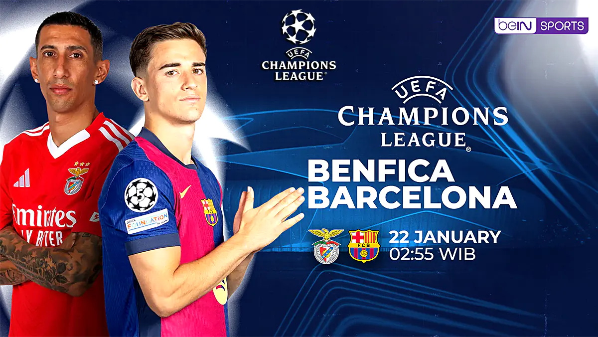 Prediksi Benfica vs Barcelona di Matchday 7 Liga Champions 2024-2025