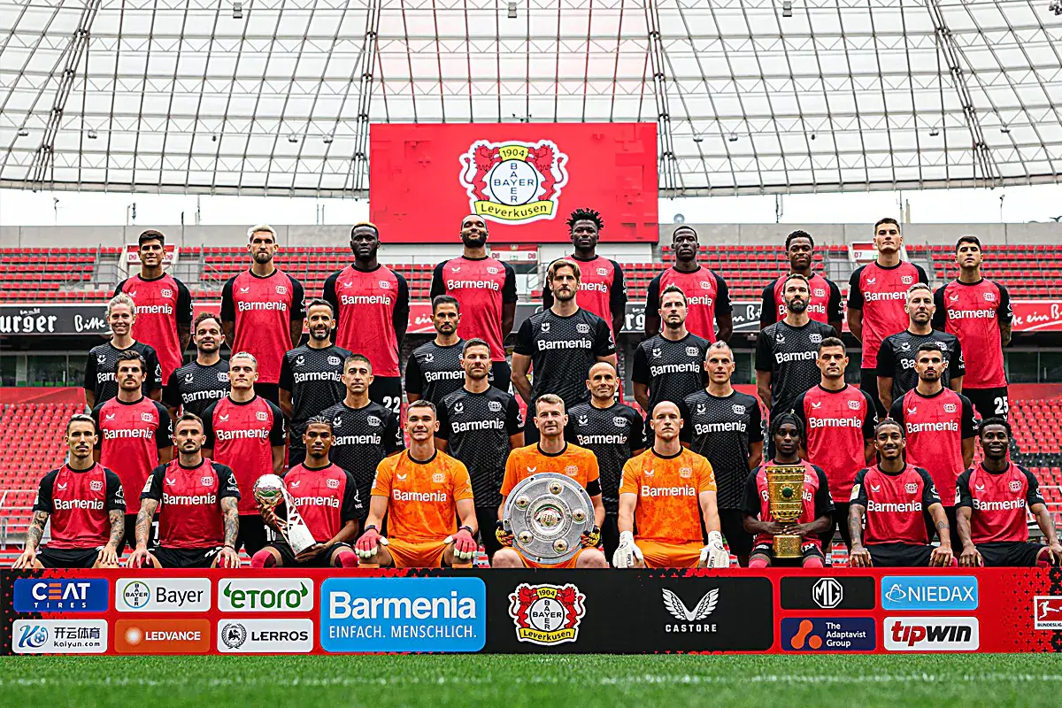 Squad Bayer Leverkusen 2024/2025 (c) X/@bayer04fussball