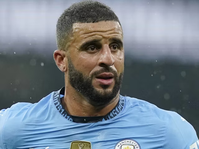 Bek Manchester City Kyle Walker pada bulan September 2024 (c) IMAGO